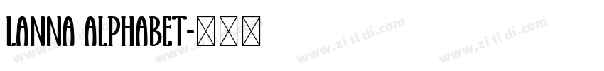 Lanna Alphabet字体转换